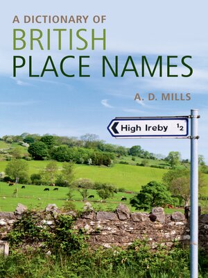 cover image of A Dictionary of British Place-Names
